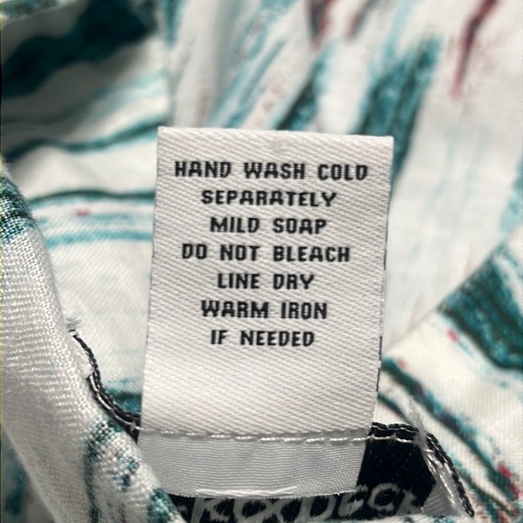 Peck & Peck Teal and White Linen SHIFT DRESS, RESORTWEAR, WOMEN SIZE L - Picture 9 of 9